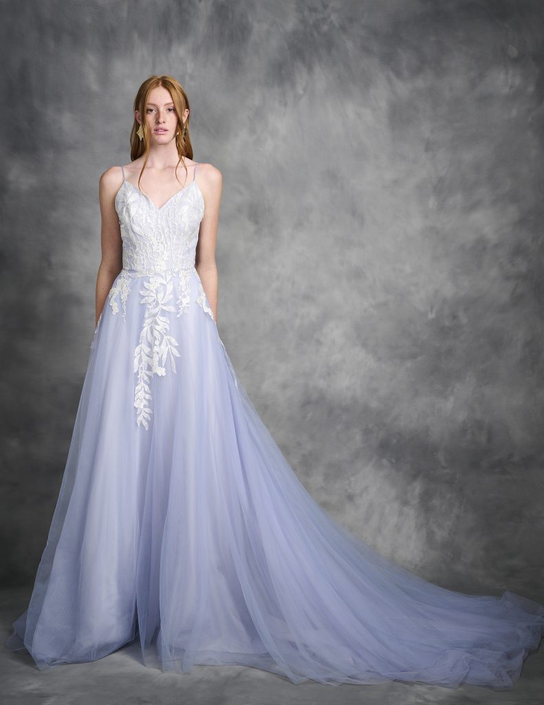 Lace and tulle gown
